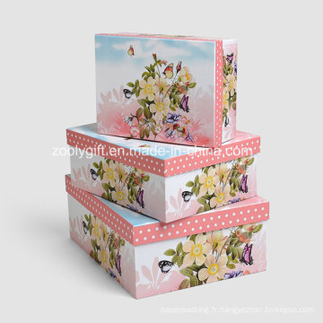 Vente en gros Papier d&#39;impression Boîte cadeau / Emballage en papier Nesting Boxes